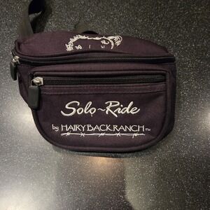 Hairy Back Ranch Solo Ride Fanny Pack Waist Bag Western Horse Embroidered
